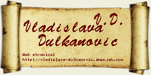Vladislava Dulkanović vizit kartica